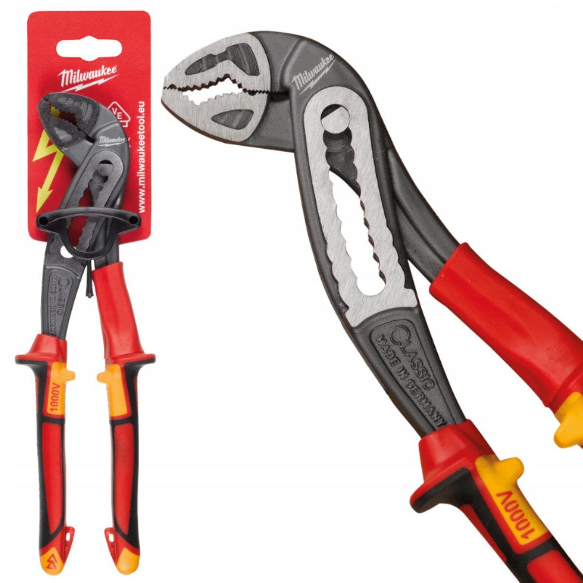 Milwaukee Kleště Žabka s nastavitelnou izolací pro hydraulické trubky Vde 240 mm