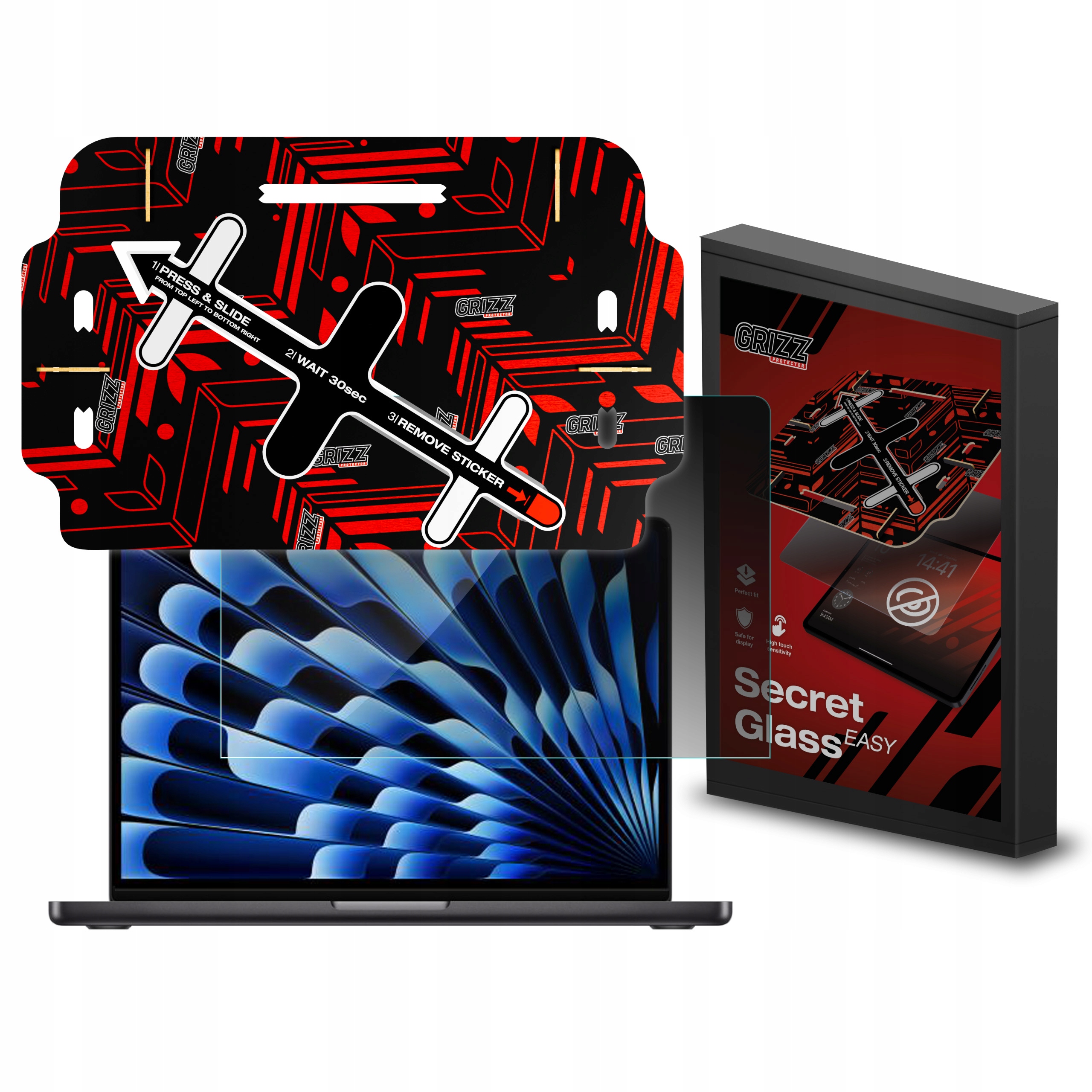 Privatizační sklo s aplikátorem pro Apple MacBook Air 13" M5 2026