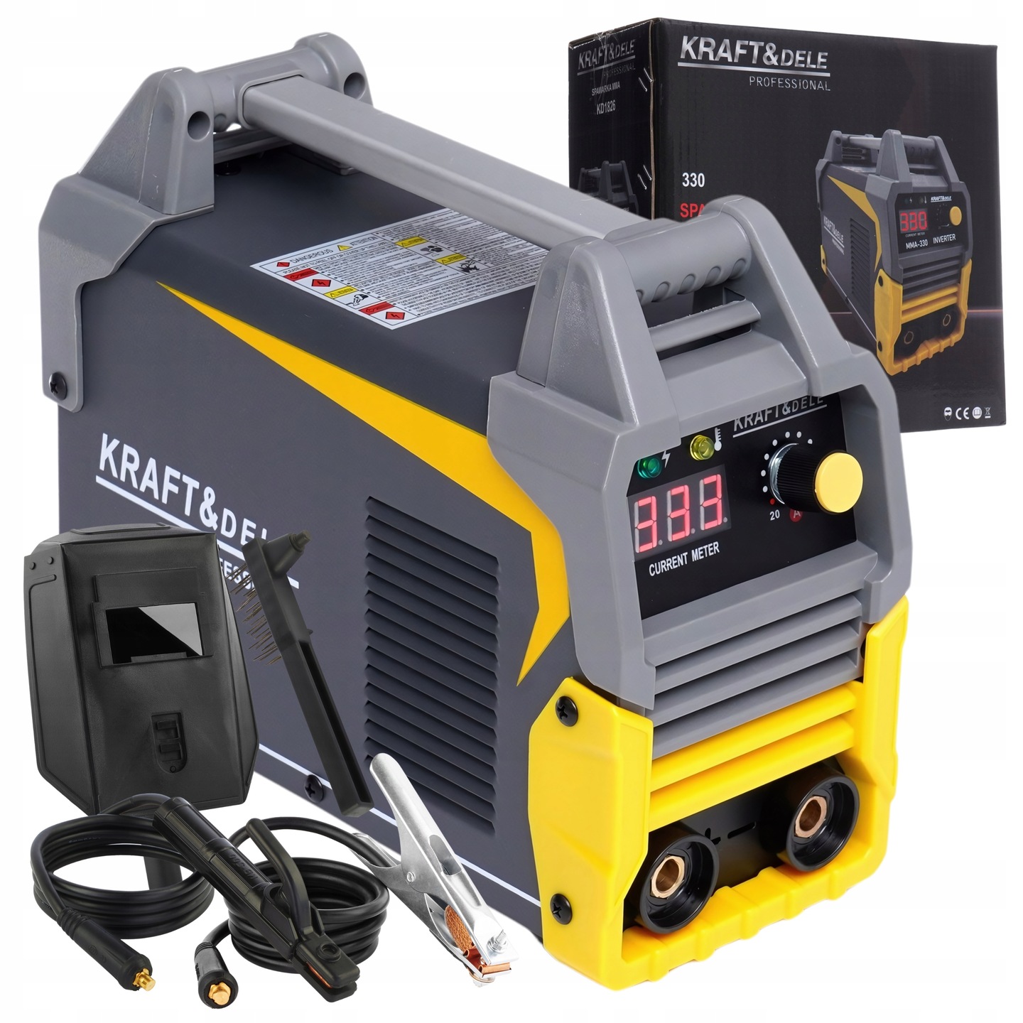 Spawarka inwertorowa 330A Mma LCD Kraft&Dele KD1826