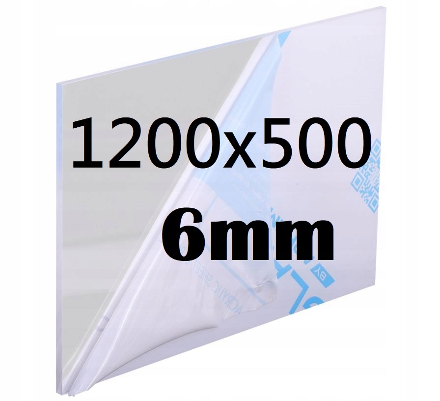 Plexi Plexi Plexi Plexa na míru 120 cm x 50 cm x 6 mm