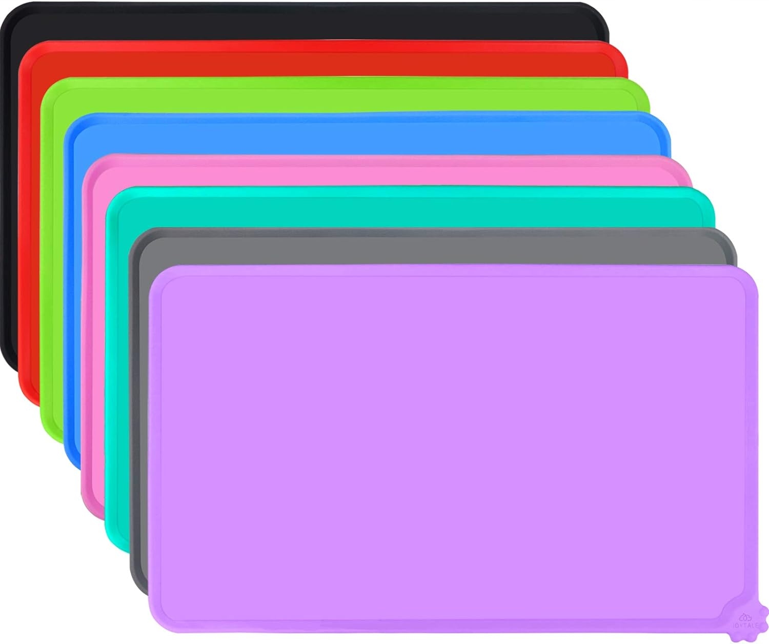 Levně Silikonová Podložka Na Krmení Zvířat 47 x 30 cm Liliová Voděodolná Podložka