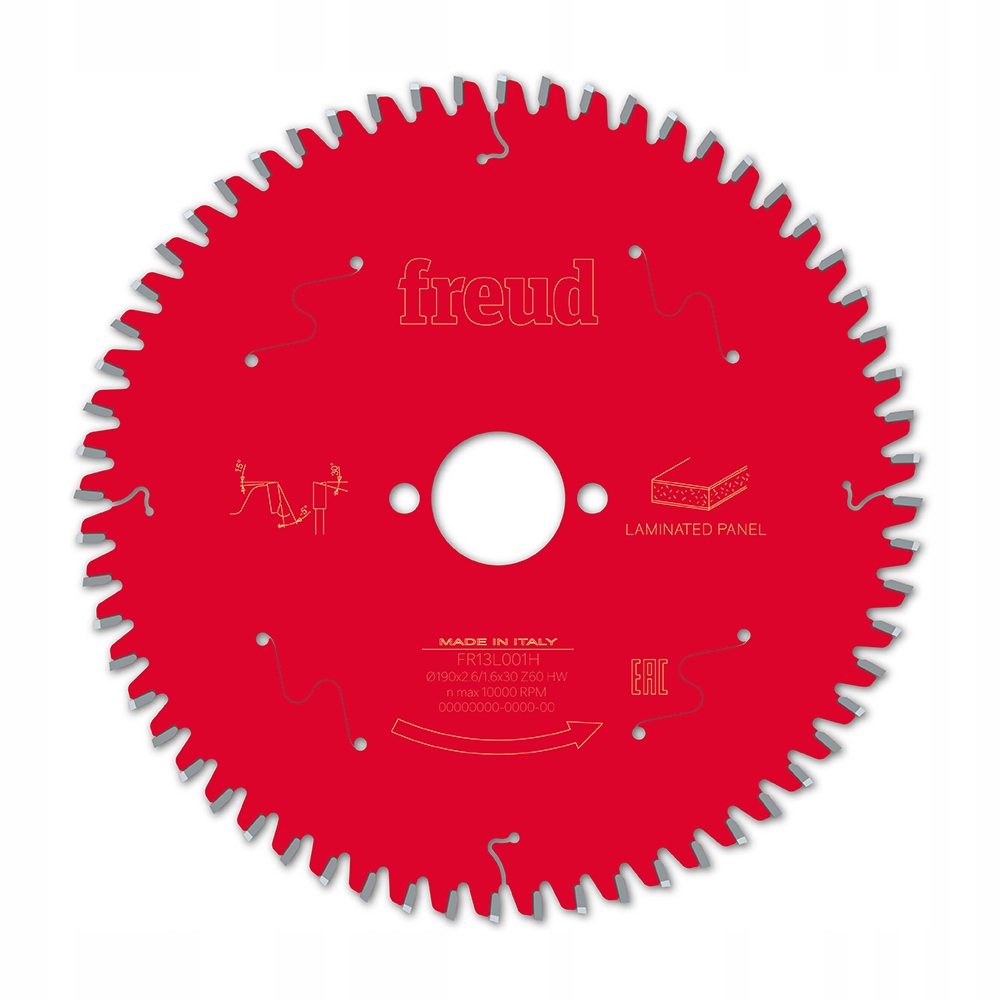 Piła 190×2,6×30/60z, FR13L001H Freud Do Laminatu