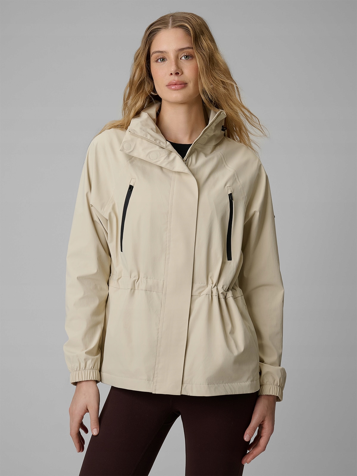 4F Dámská Parka Béžová S Voděodolnou Membránou XL