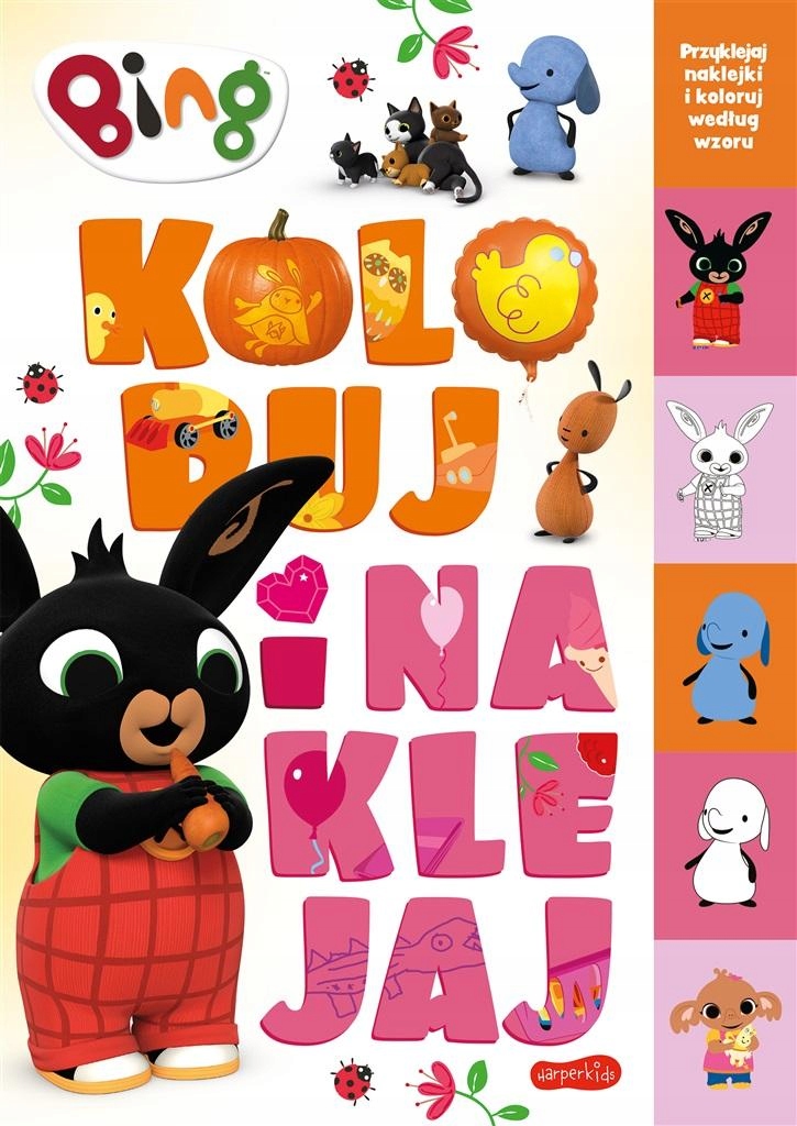 

Królik Bing Kolorowanka z naklejkami Malowanka