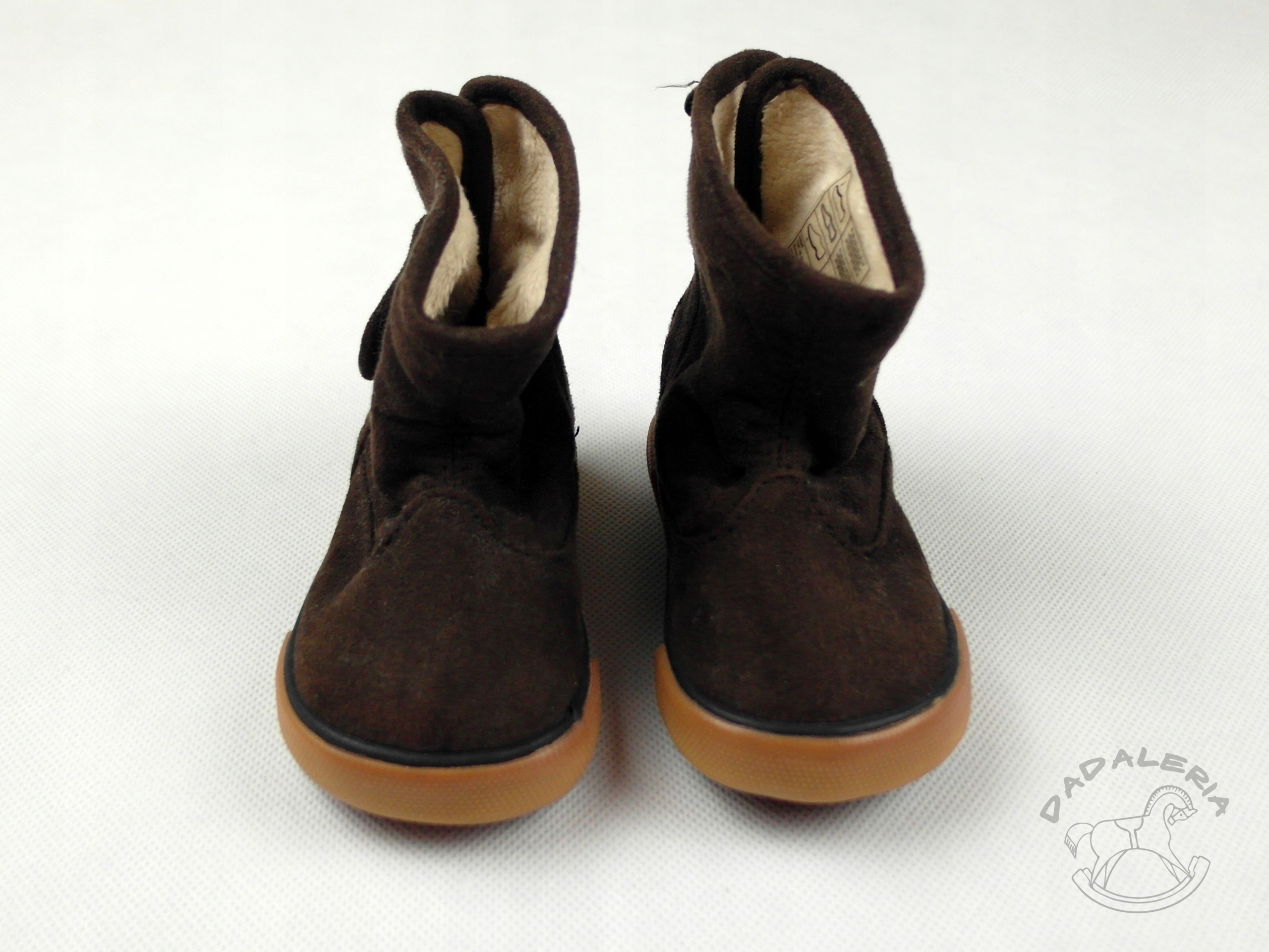 Brązowe lekko ocieplane buciki 16-17 Marka H&M