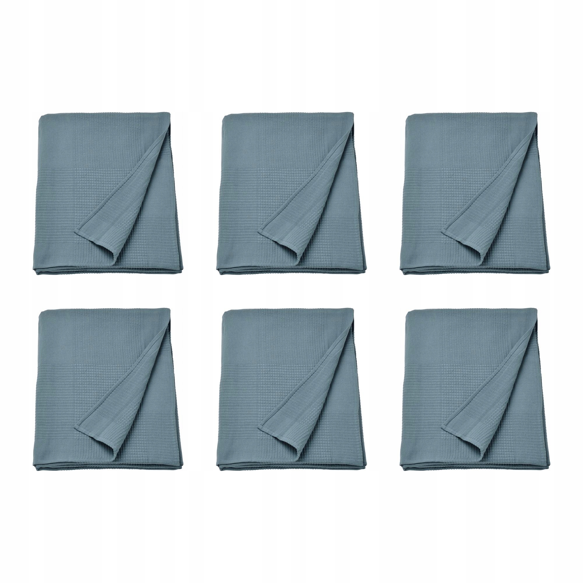 6 ks Přehoz Indira tmavě šedomodrý 150 x 250 cm bavlna