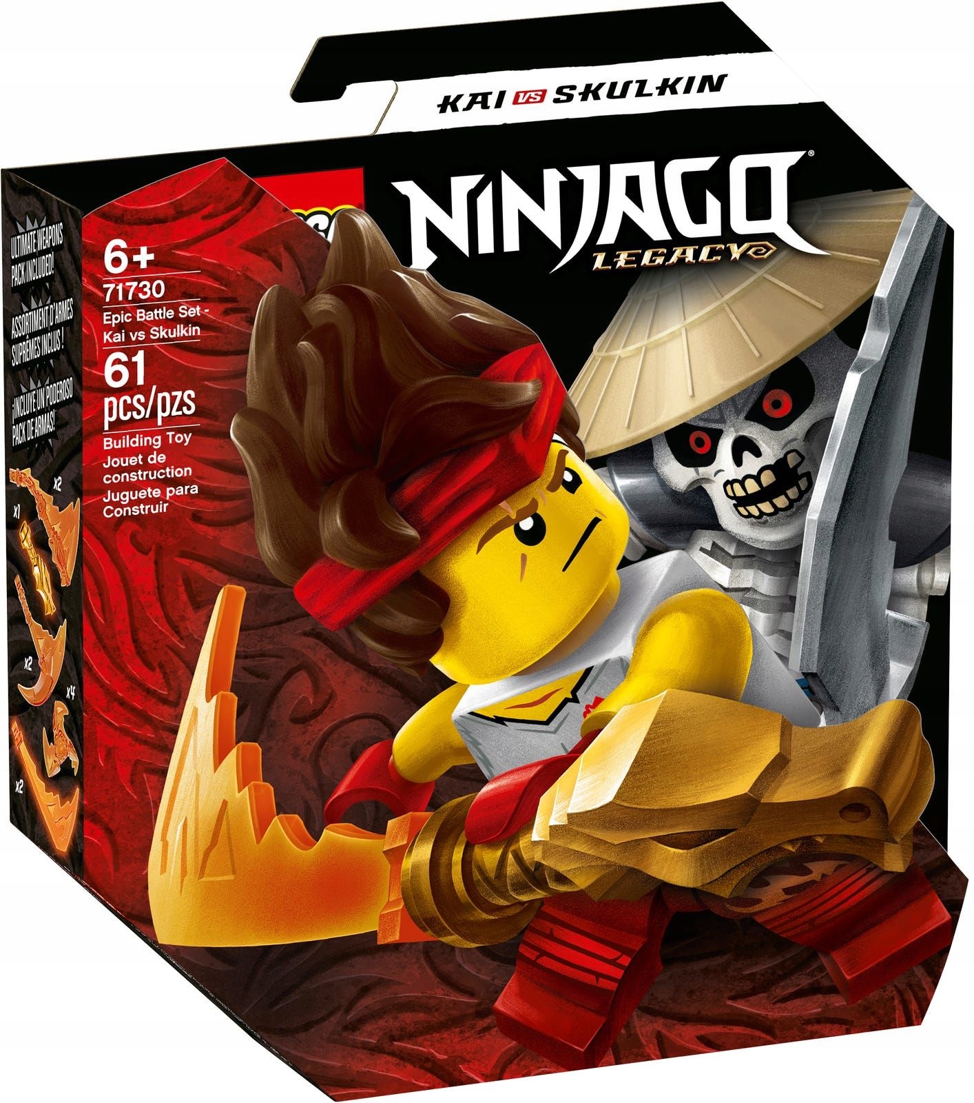 Lego 71730 Ninjago Epicki zestaw bojowy Kai kontra Szkielet