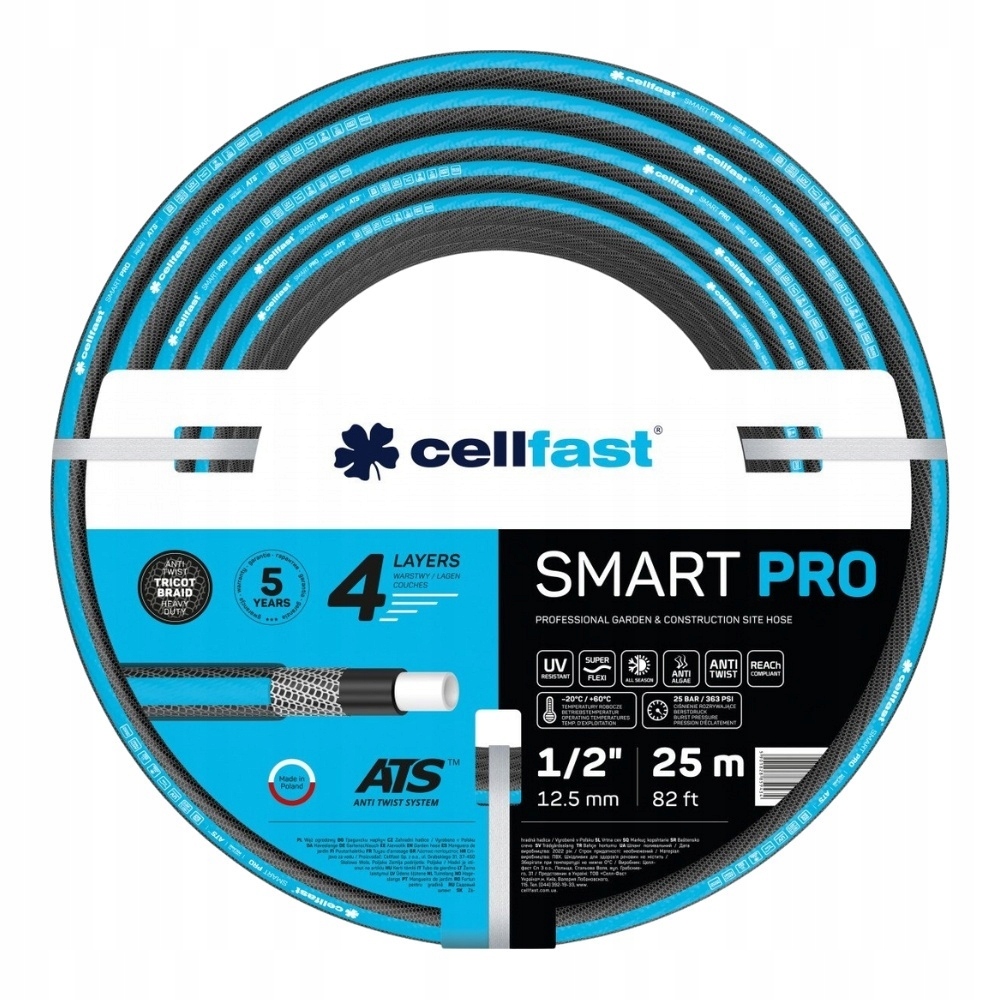 Záhradná hadica 3/4'' Štyrivrstvová 30mb 13-421 Smart Pro Cellfast