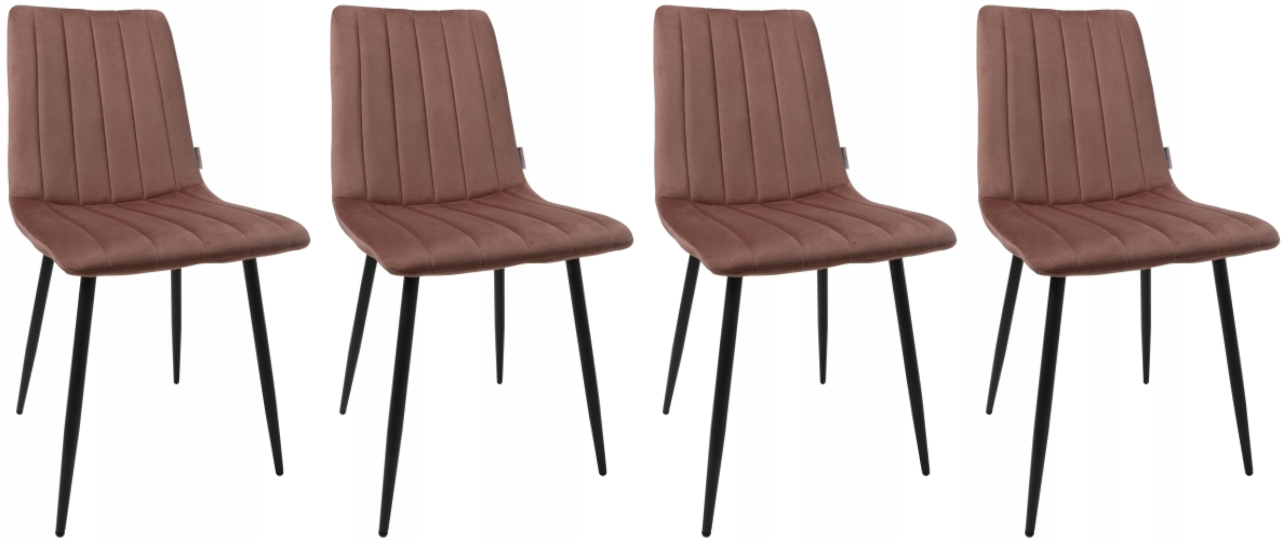 Sada 4 židlí DankorDesign Axa starorůžová