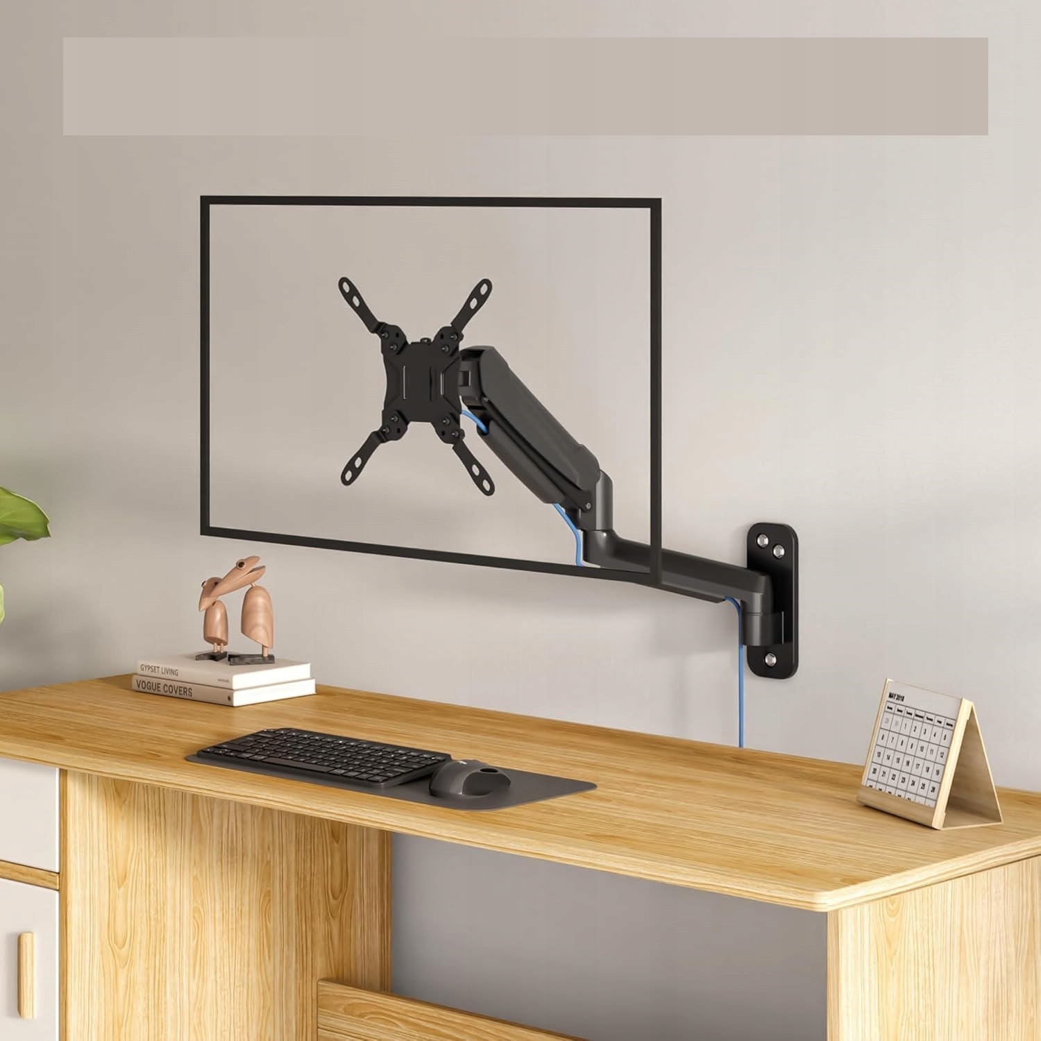 BONTEC Uchwyt Ścienny Do Monitora I TV 13-30 Cal VESA 75x75 100x100 — miniatura 13