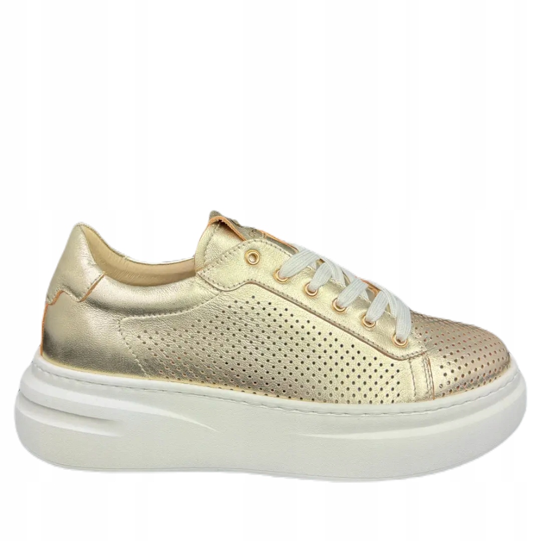 Dámské polobotky CheBello 4680-074-000-PSK-S389 zlaté Velikost 40, Zlatá