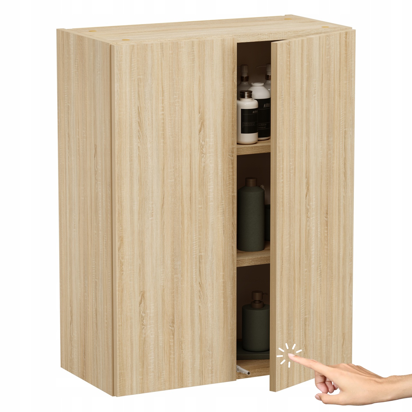 Závěsná koupelnová skříňka Dub Sonoma Hluboká Funkční skříňka do koupelny 78 cm