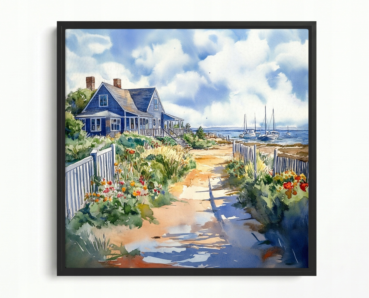 Obraz Rama American Box Martha's Vineyard Wyspa Atlantyk Wybrzeże 50x50