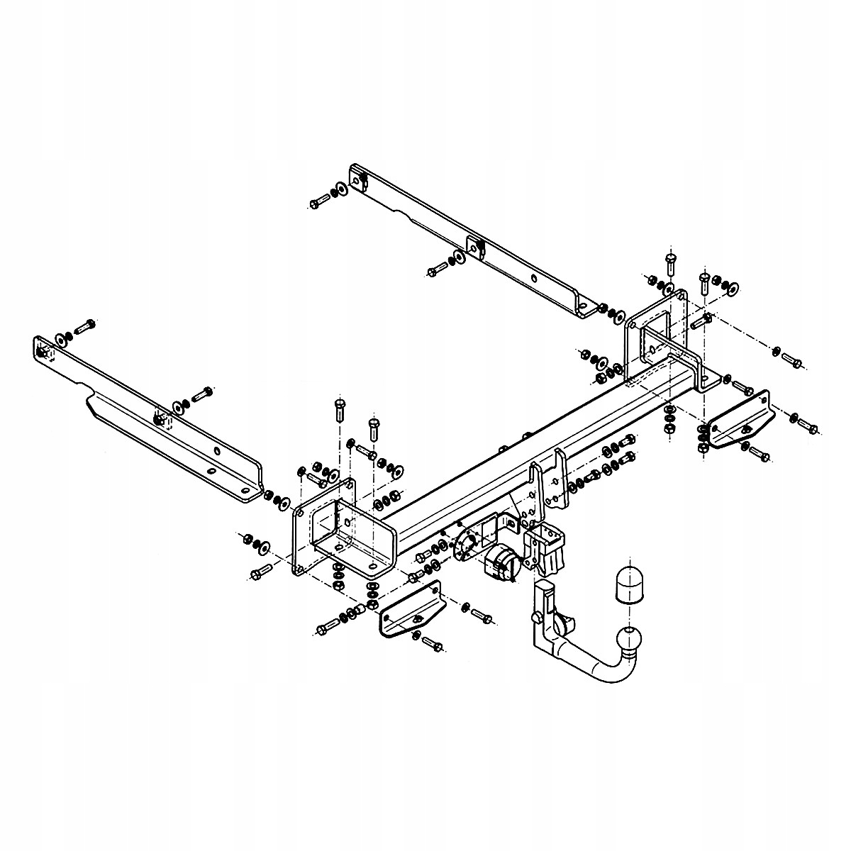 Hak holowniczy Wypinany do Mercedes GL X166 SUV 12-15 MODUŁ 13 PIN GRATIS Producent Steinhof