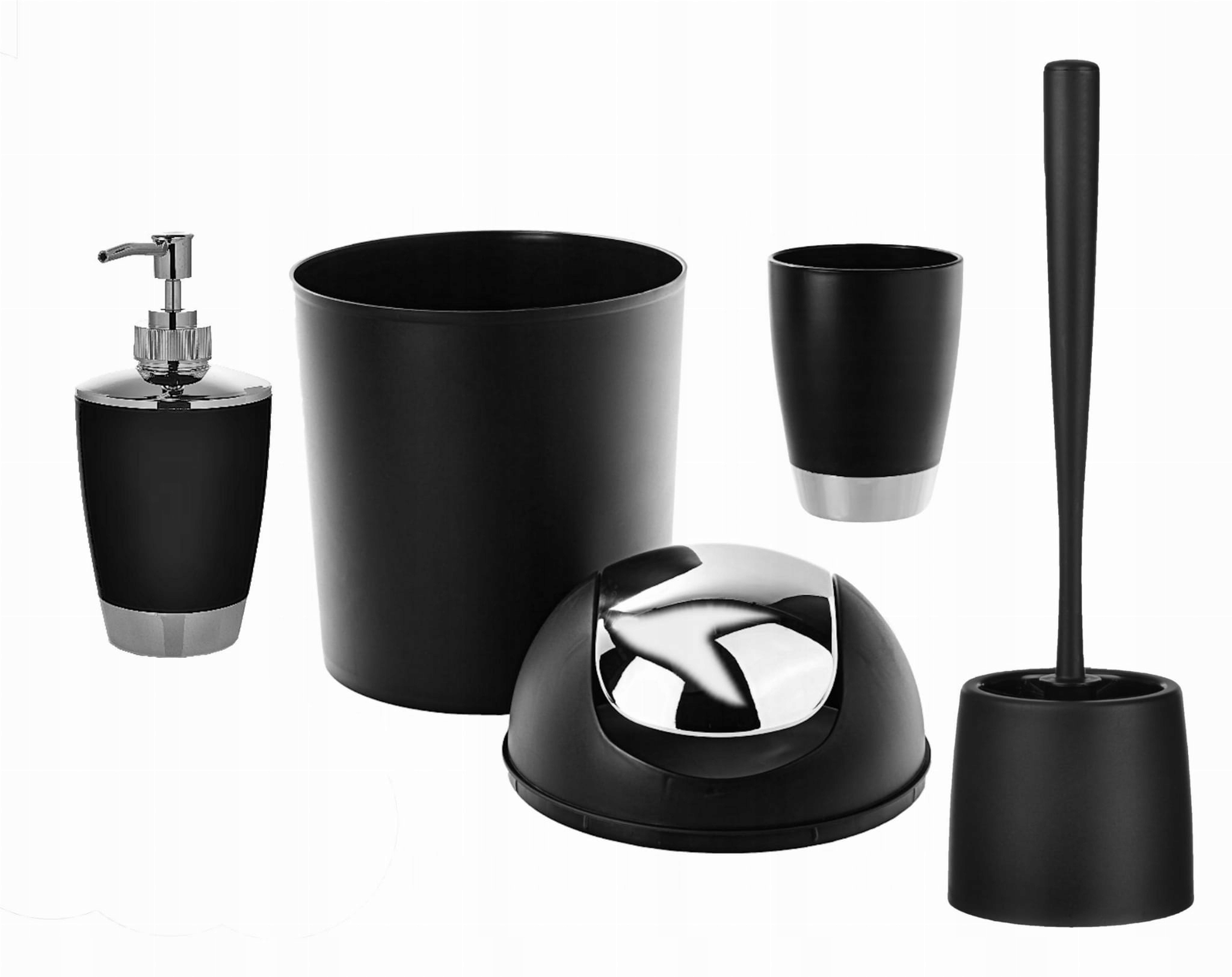 

Zestaw Komplet Łazienkowy Elo Kosz Szczotka Wc