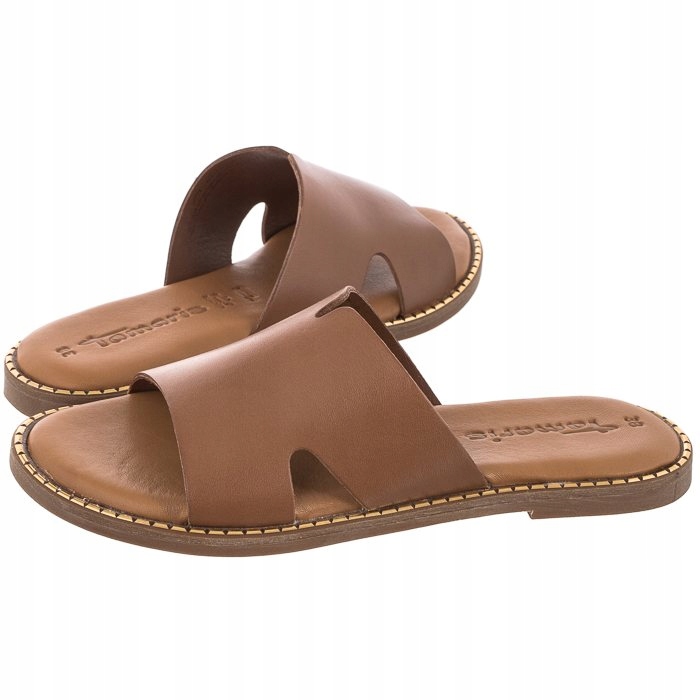 

Buty Damskie Klapki Kapcie Tamaris Brązowe 1-27135