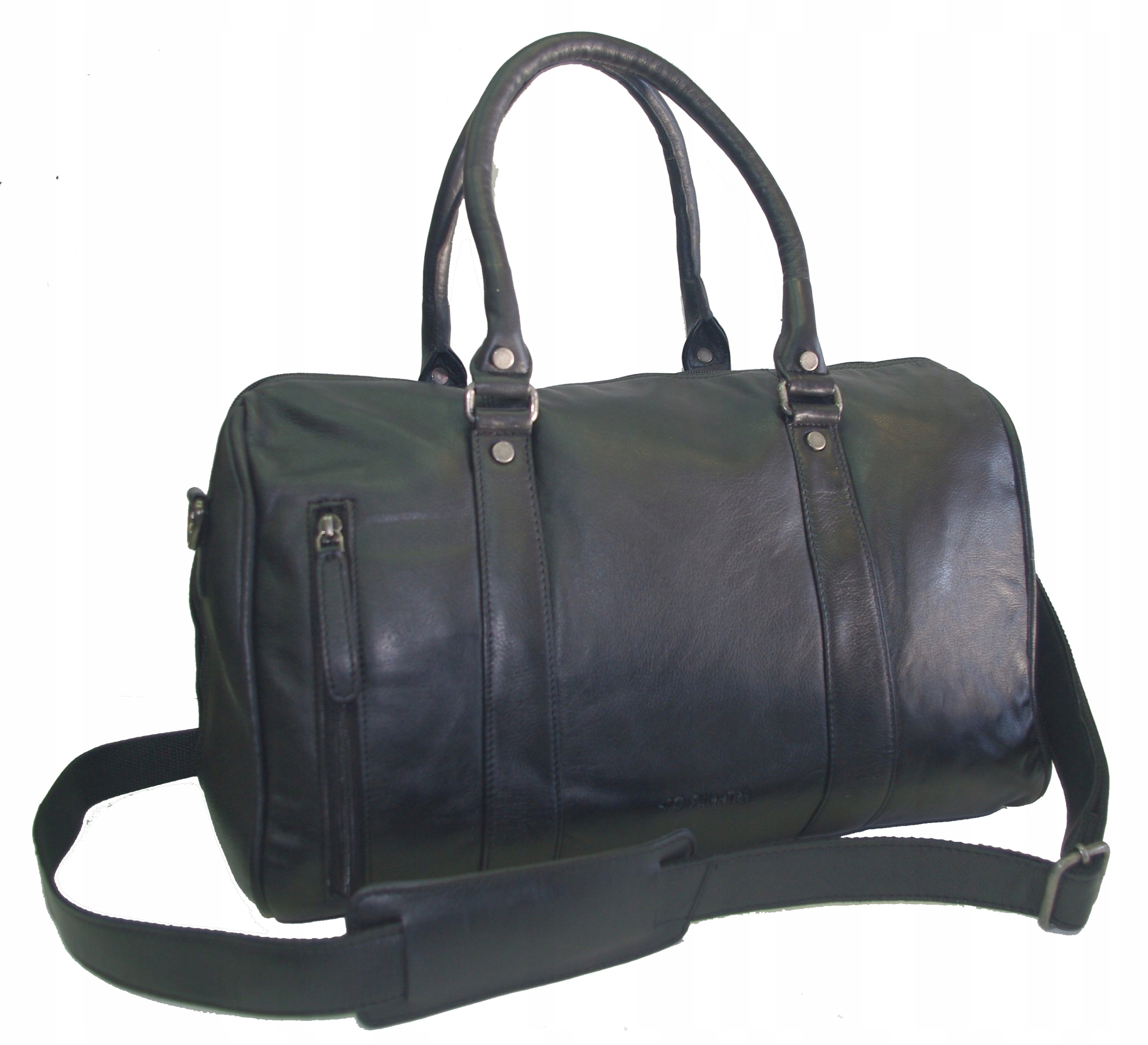 Sumatra cestovní taška z přírodní kůže, černá