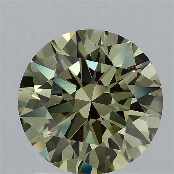 Diament laboratoryjny kolorowy 1.72ct ROUND Fancy Vivid Green VS1 (IGI)