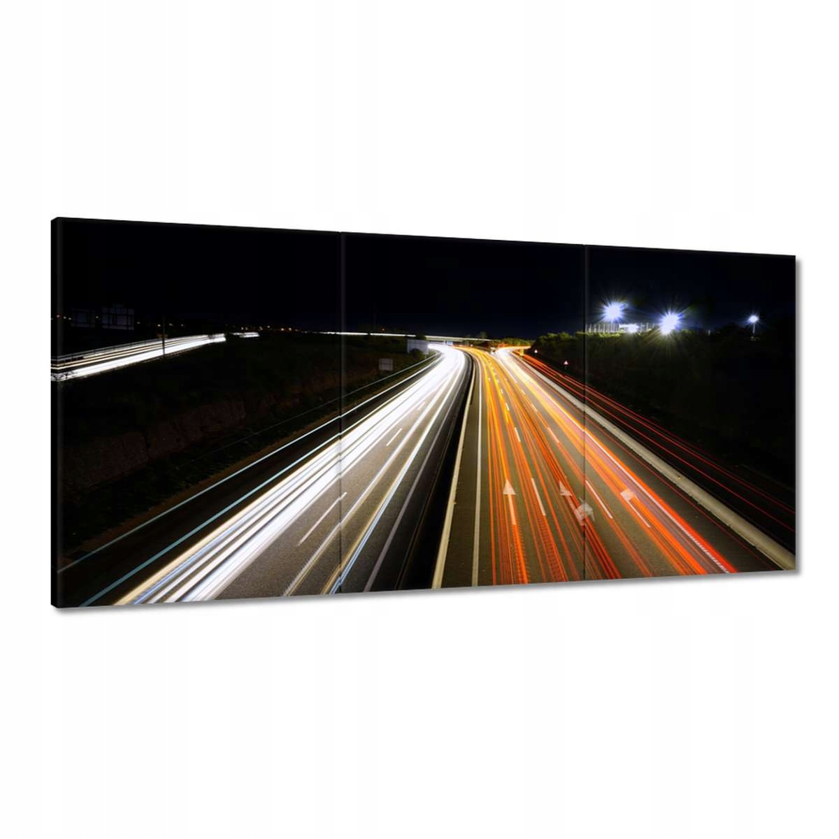 Obrazy 180x90 Diaľnica Ulica Noc