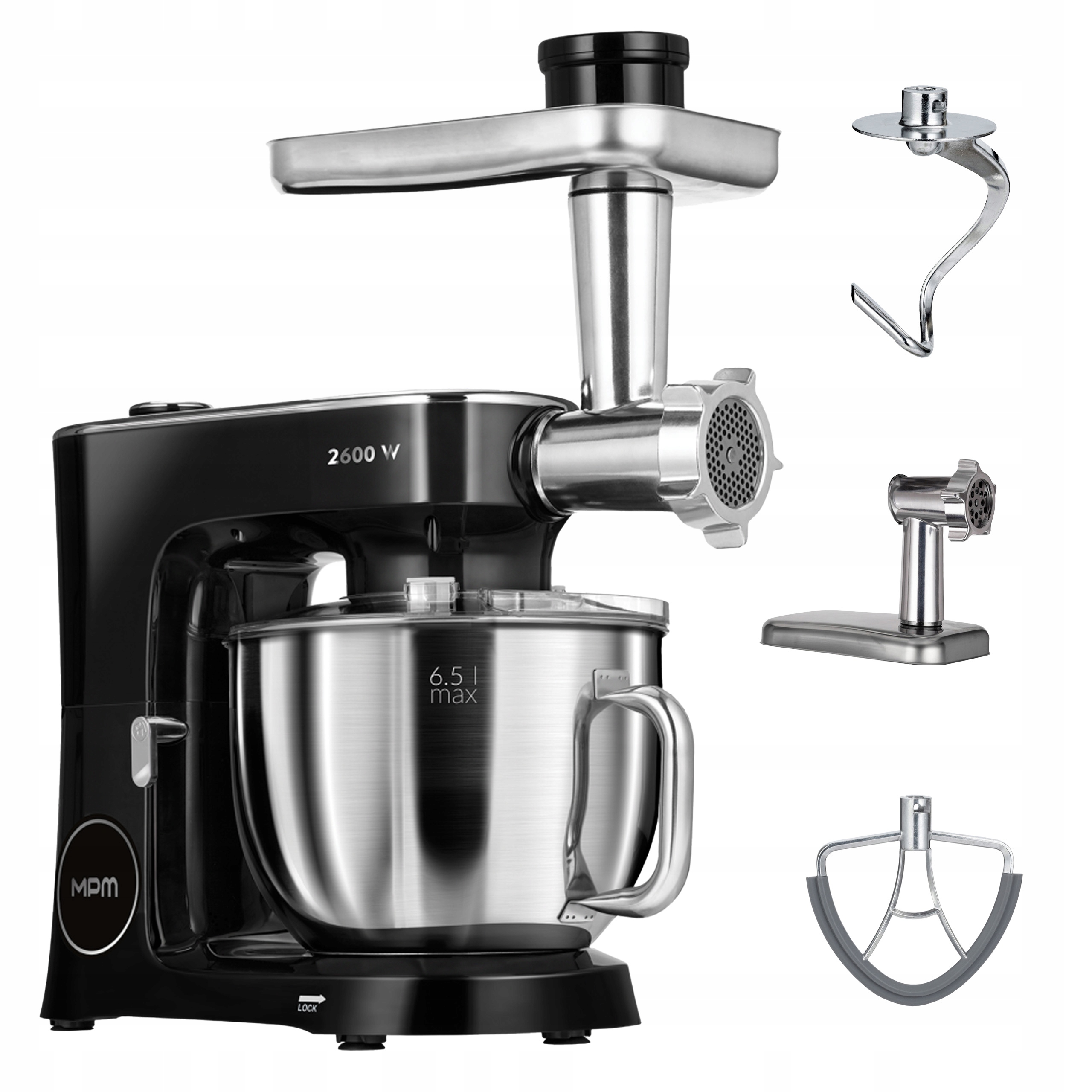Wielofunkcyjny Robot Kuchenny Mikser Planetarny Mpm MRK-26 2600W 3W1 Grzeje