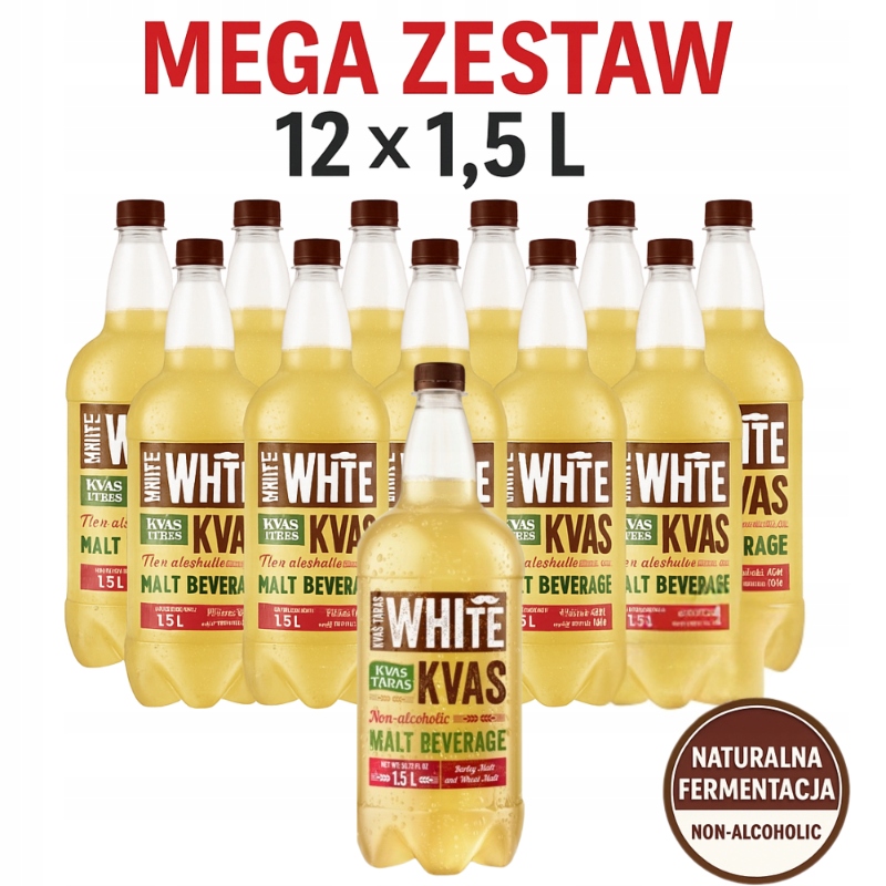 Zestaw-Kwas chlebowy "Taras Biały" New 1.5 lx12