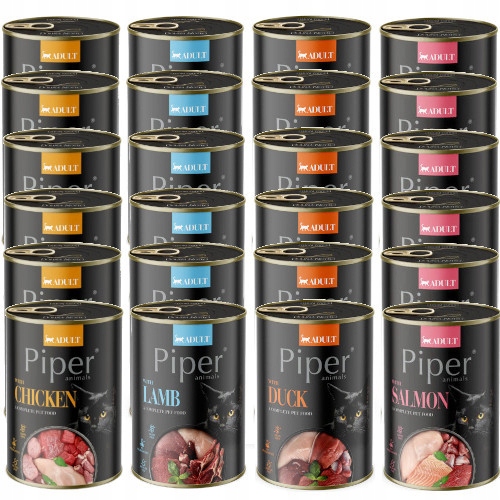 Dolina Noteci Piper Cat puszka Adult Mix 4 smaków 24x400g