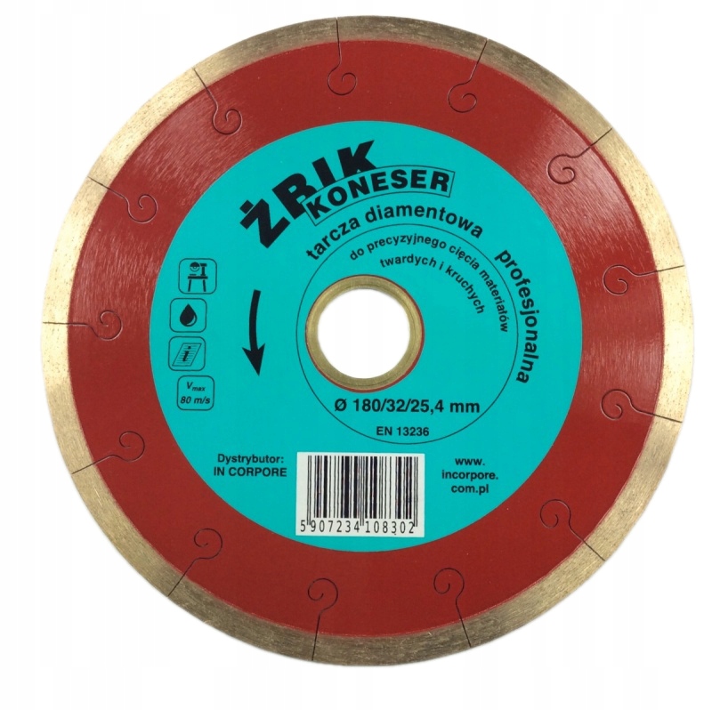 Diamantový kotouč In Corpore Žbik Koneser 10830 180/25,4 mm