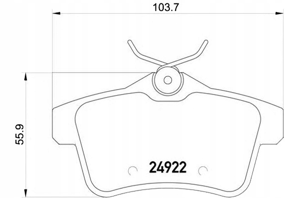 Brembo Brzdové Destičky Peugeot 3008 09- Zadní Bremb