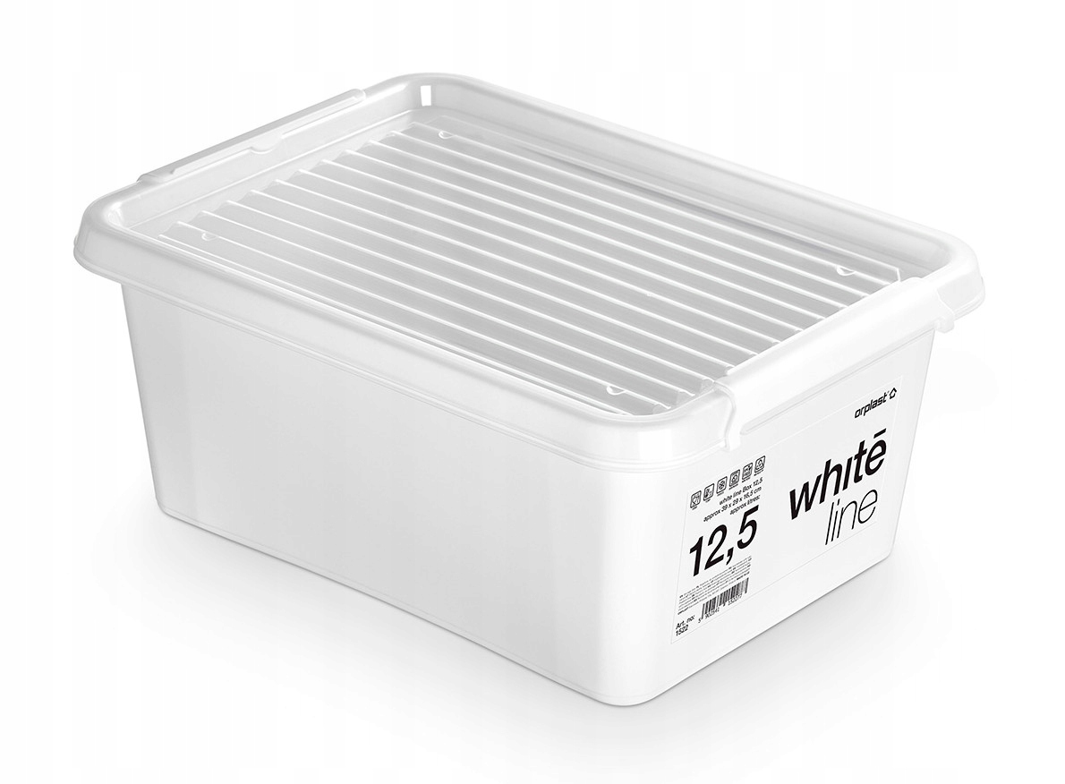 

Pojemnik z pokrywą 12,5 l biały