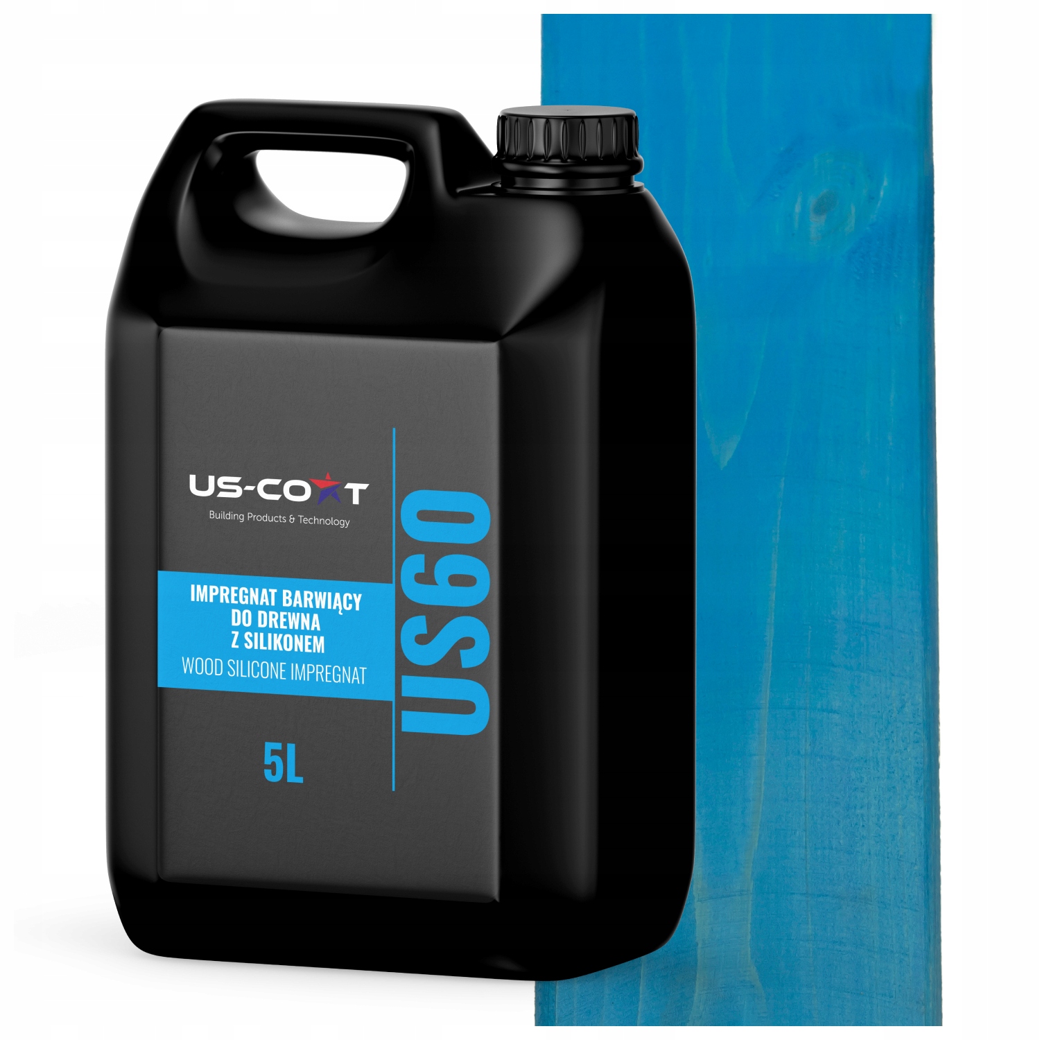 Barvící Impregnat Na Dřevo Se Silikonem 2v1 Altán Desky Barva Modrá 5L