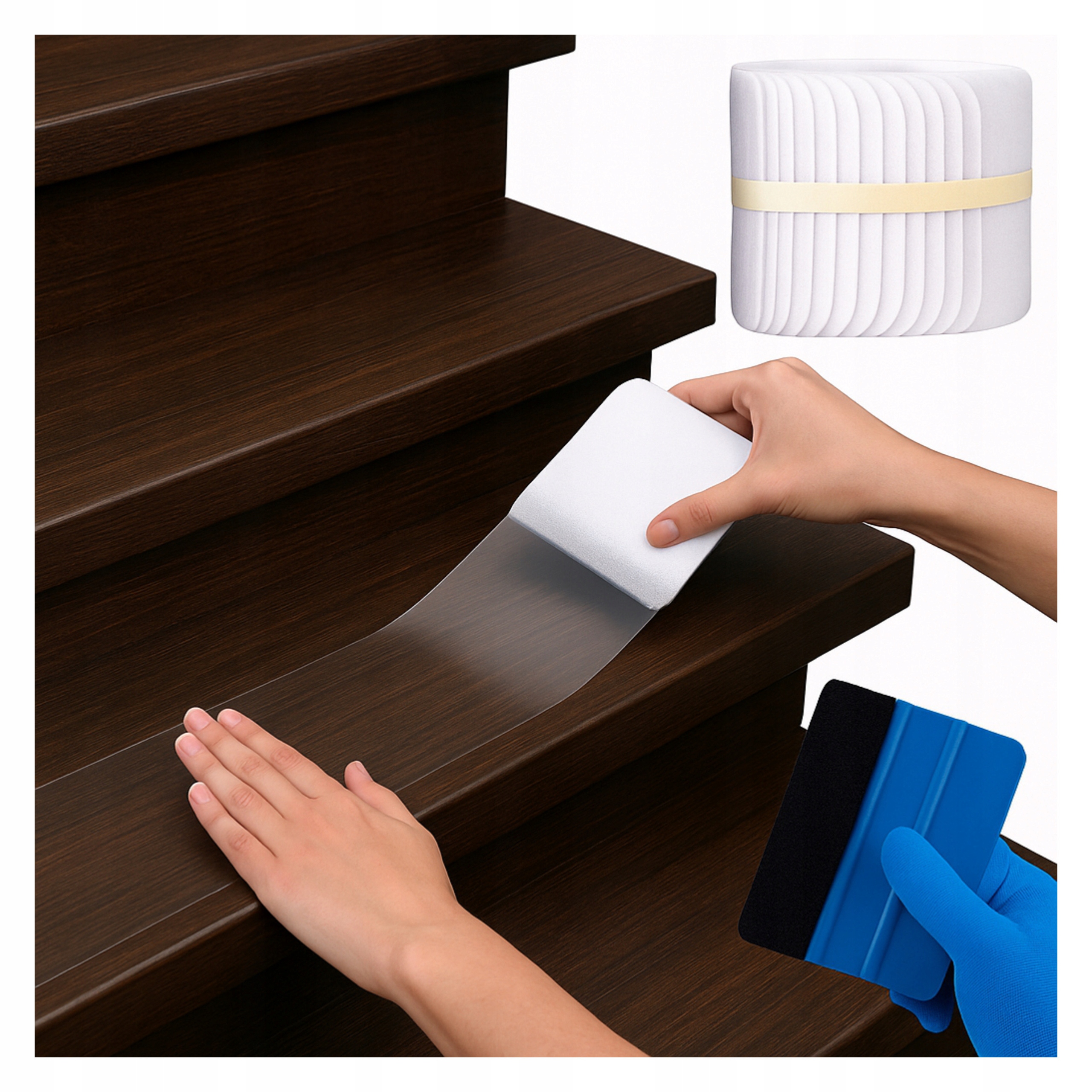 Fólie Protiskluzová páska na schody Podlaha 107 x 450 cm Samolepicí