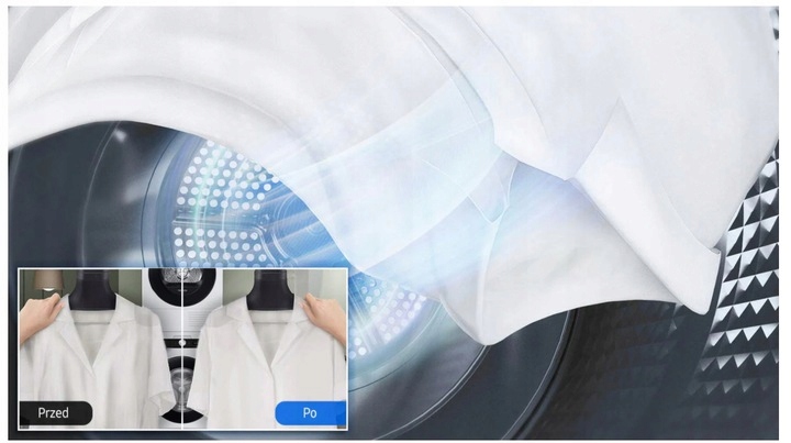 Suszarka Samsung DV 80T5220AE 8 kg 15 programów Sposób załadunku od frontu