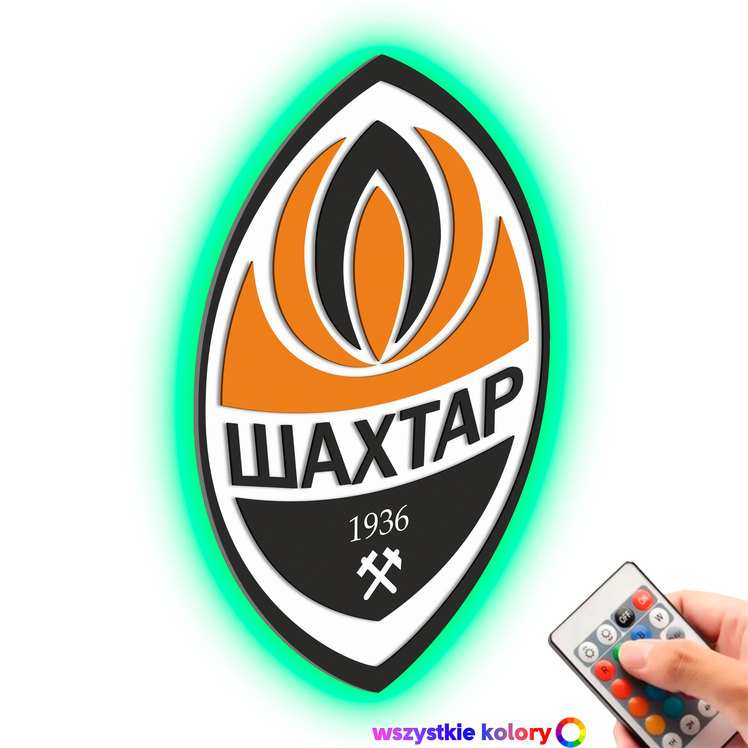 Drevený 3D obraz Football Shakhtar Nástenná Dekorácia Nočná Led lampa