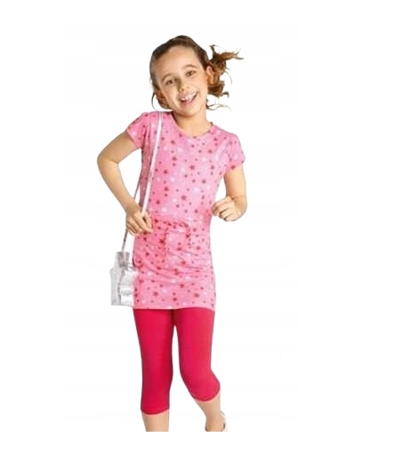 

2163 Komplet dziewczęcy Tunika+ legginsy 110/116cm