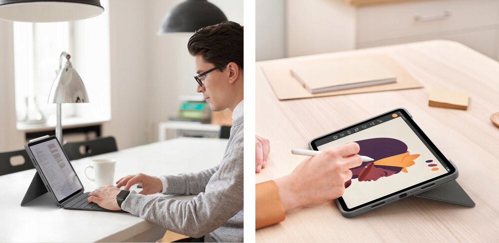 Combo Touch US iPad Pro 11'' 1,2,3 Gen Grey Urządzenie wskazujące Panel dotykowy