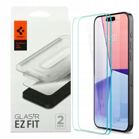SZKŁO HARTOWANE SPIGEN GLAS TR EZ FIT DO APPLE IPHONE 15 PRO - 2SZT