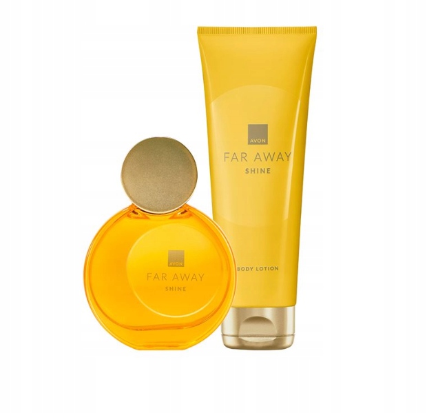 Avon Sada Far Away Shine 2 Kosmetické Přípravky Voda 50 ML Balzám 125 ML Pro Ni