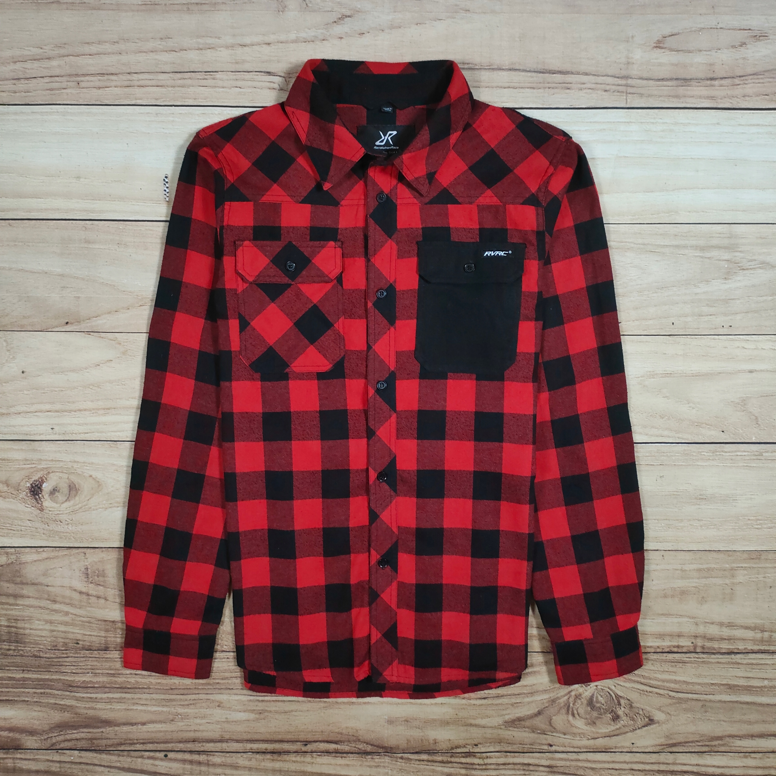 REVOLUTIONRACE Campfire Koszula Męska w Kratę Logowana r. M Kod producenta RVRC