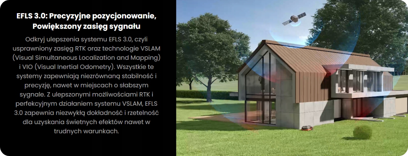 SEGWAY ROBOT KOSZĄCY Navimow X350 - do 5000 m² bez przewodu Zawiera baterie tak