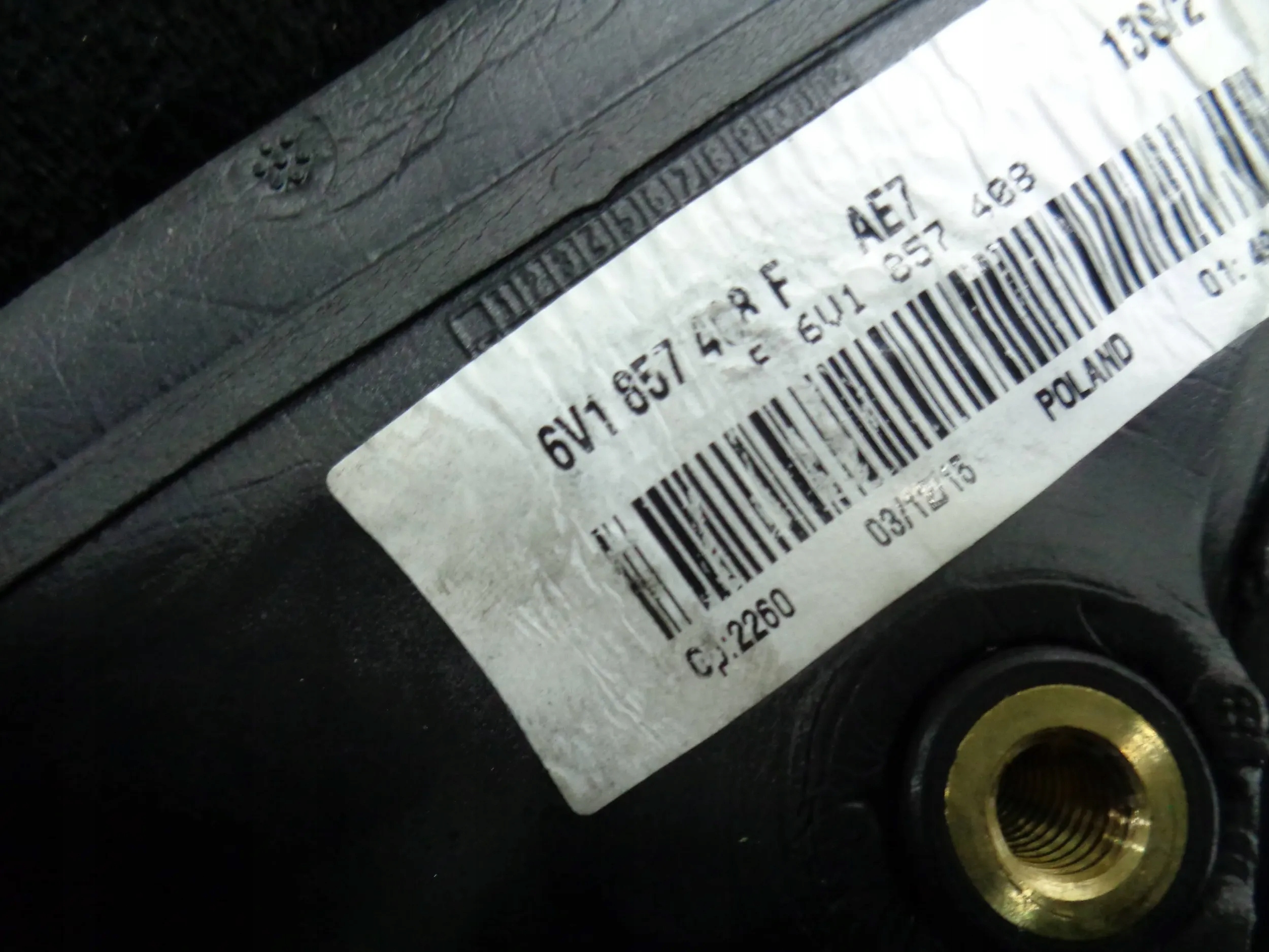 SKODA FABIA III mirror right 6 vertical LF5A 14r>