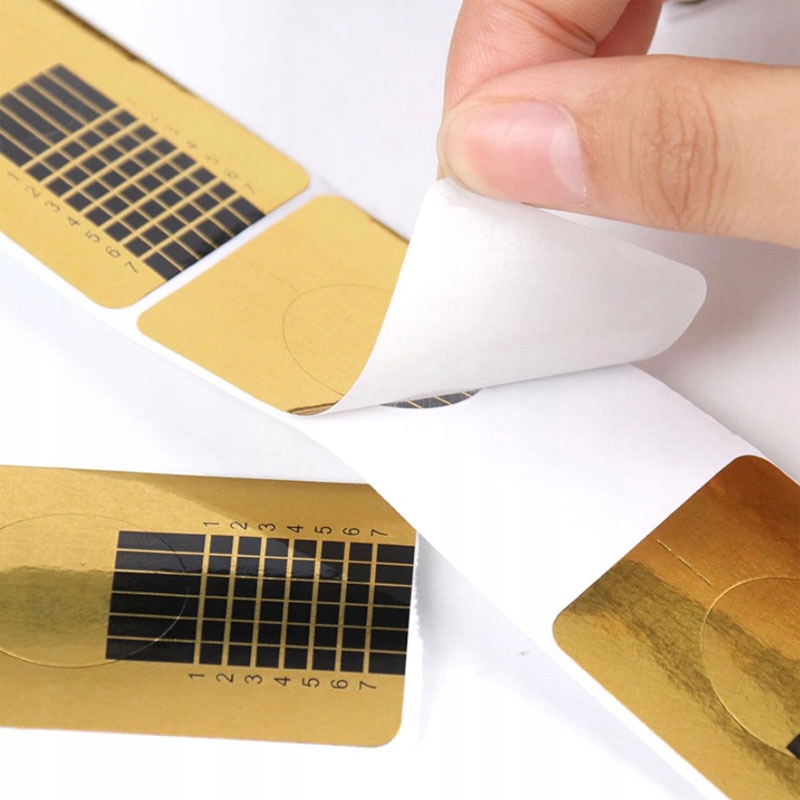 Szablony Do Przedłużania Wąskie 100szt. Złote Marka La Diosa