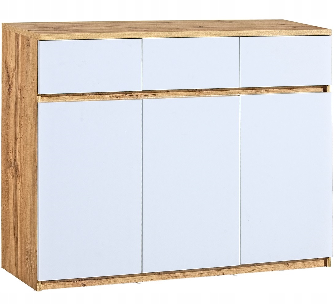 

komoda 120 szufladami półkami duża pokoju Arca 06