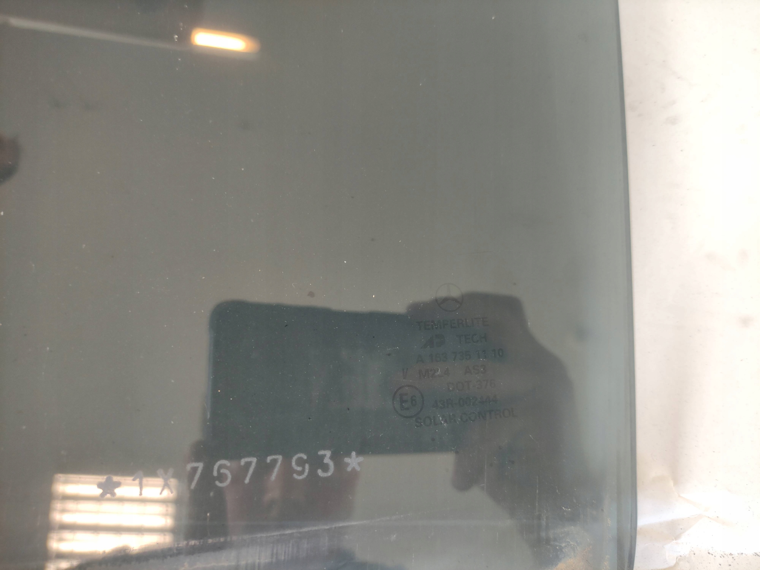 window door left rear part MERCEDES W163