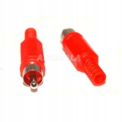 Wtyk RCA Lechpol WTY0061B czerwona