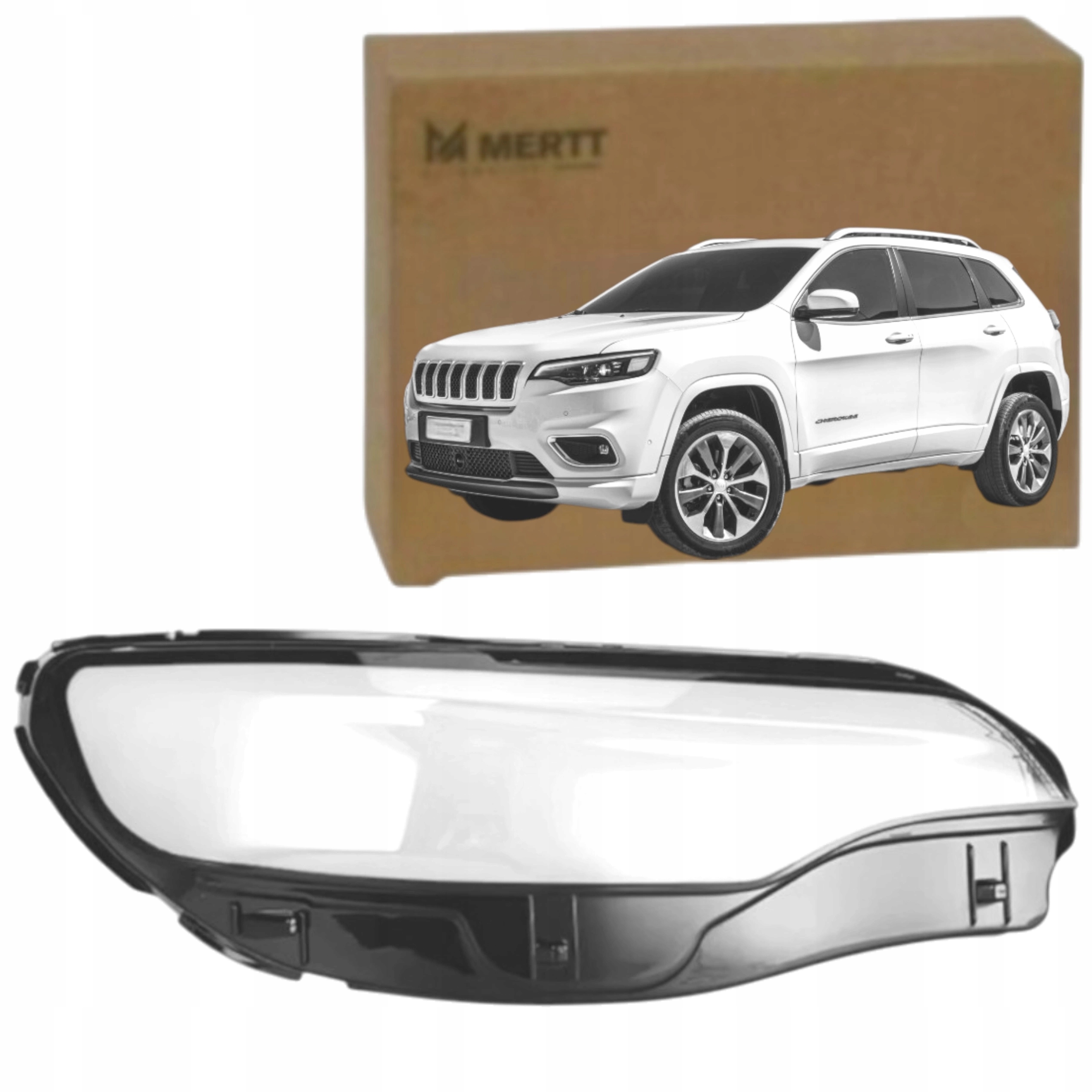 Cherokee Kl 2018-2023 Pravé nové sklo předního světlometu sklo