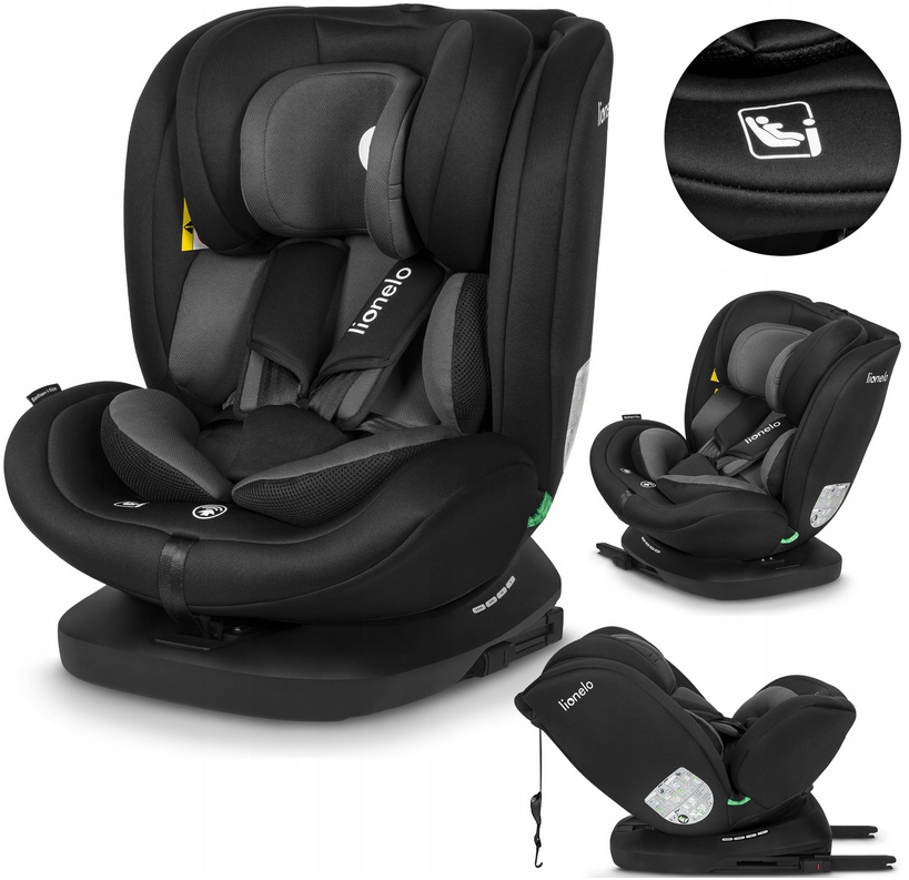 Lionelo Bastiaan i-Size Black Grey — Child safety seat