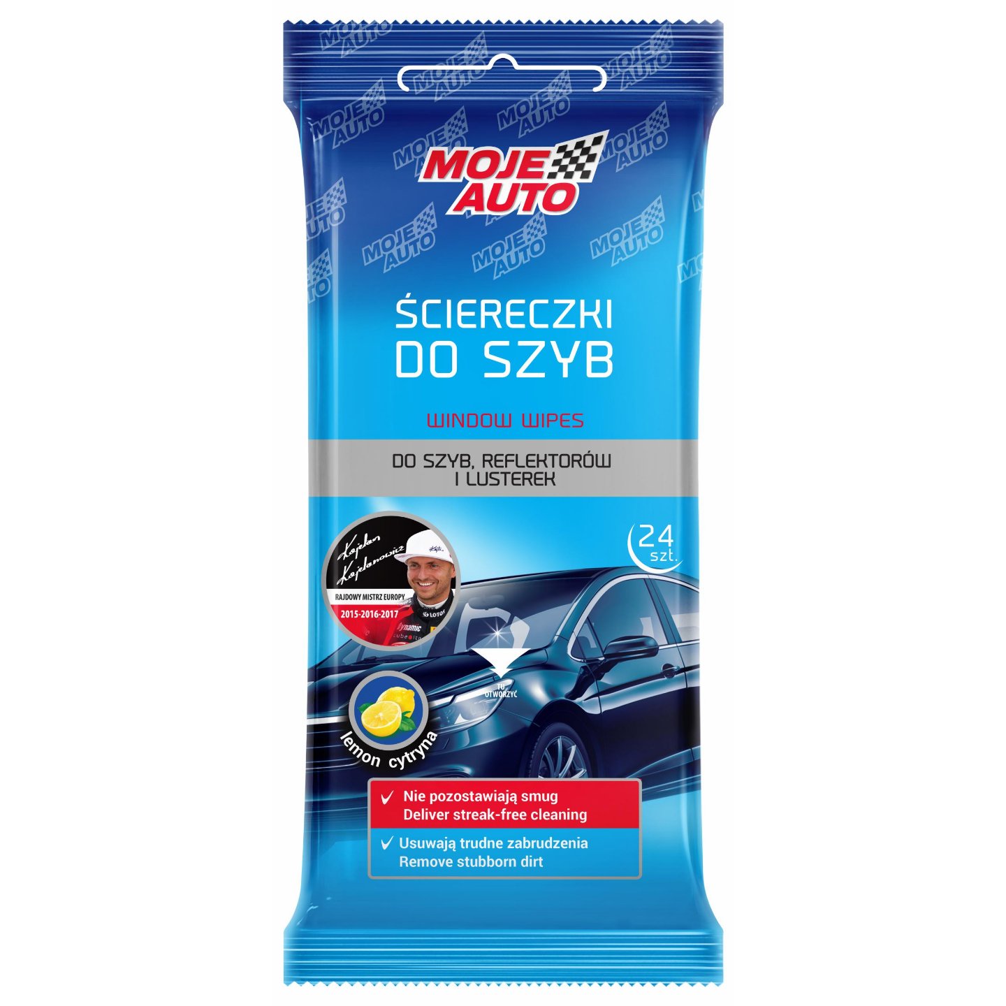 

Ściereczki do Szyb Moje Auto Window Wipes 24szt