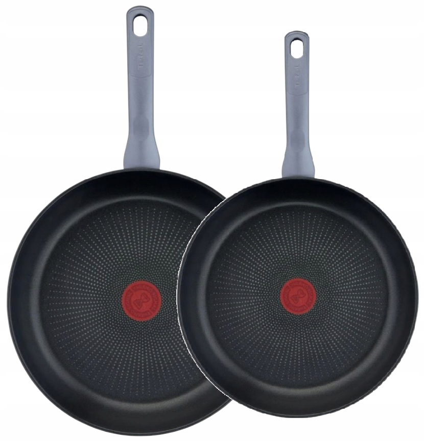 Patelnia Tefal Zestaw Patelni Daily 24/28cm Inox z powłoką nieprzywierającą