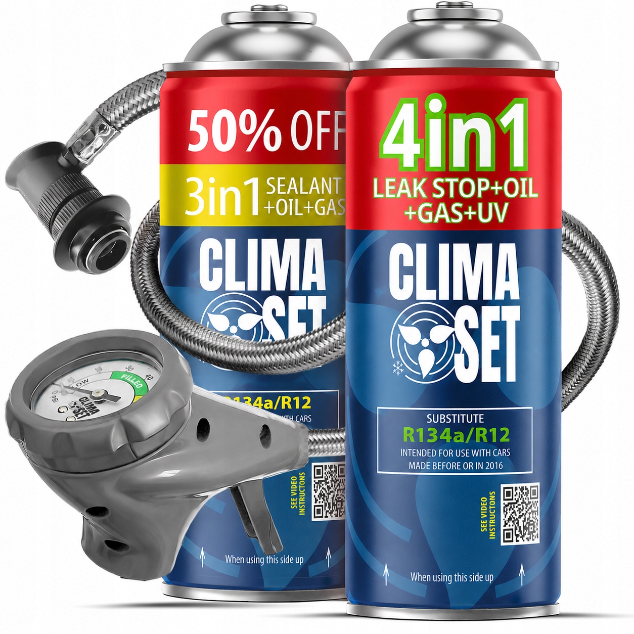 Clima Set 3v1 R134a 4v1 R134a Vypouštěcí kabel