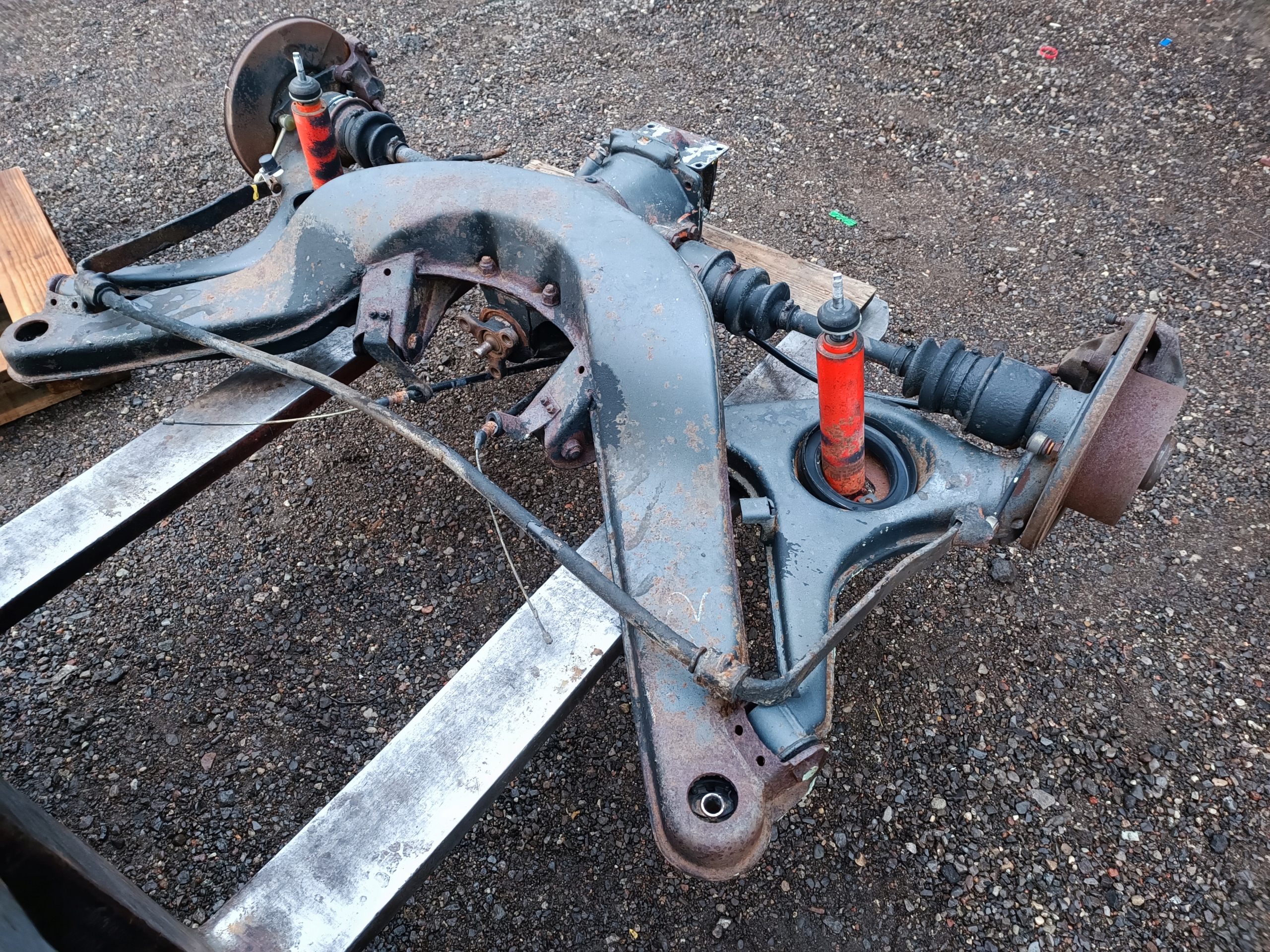suspension beam rear part axle beam diff Mercedes SL 107